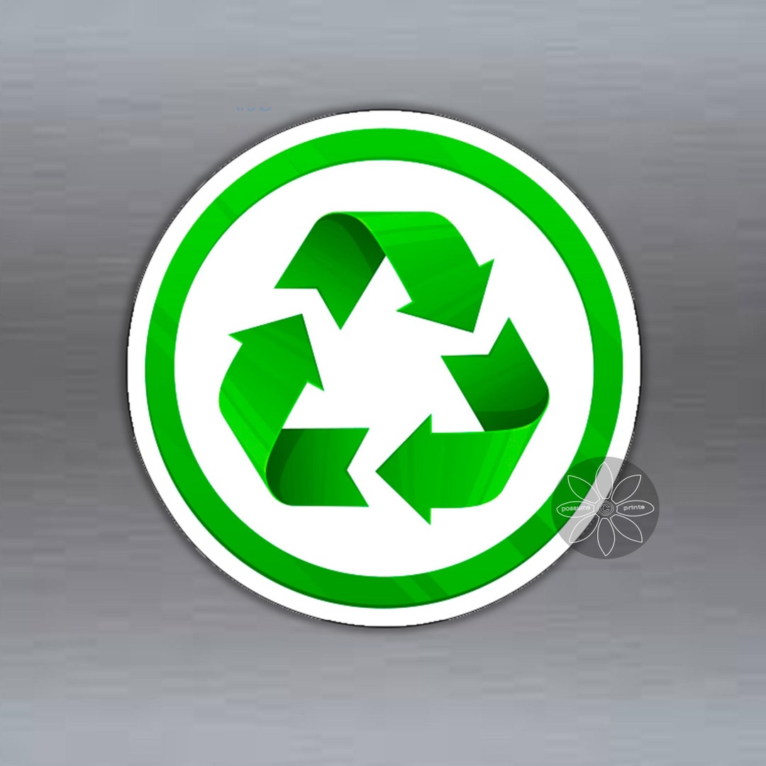 Reduce Reuse Recycle Green Arrows Symbol Conservation Vinyl Sticker Car ...