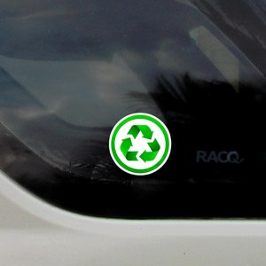 Reduce Reuse Recycle Green Arrows Symbol Conservation Vinyl Sticker Car ...