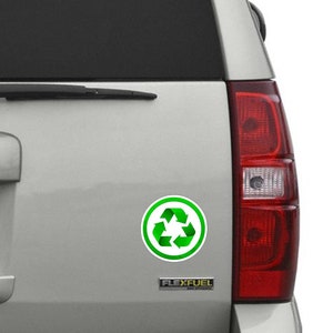Reduce Reuse Recycle Green Arrows Symbol Conservation Vinyl Sticker Car ...