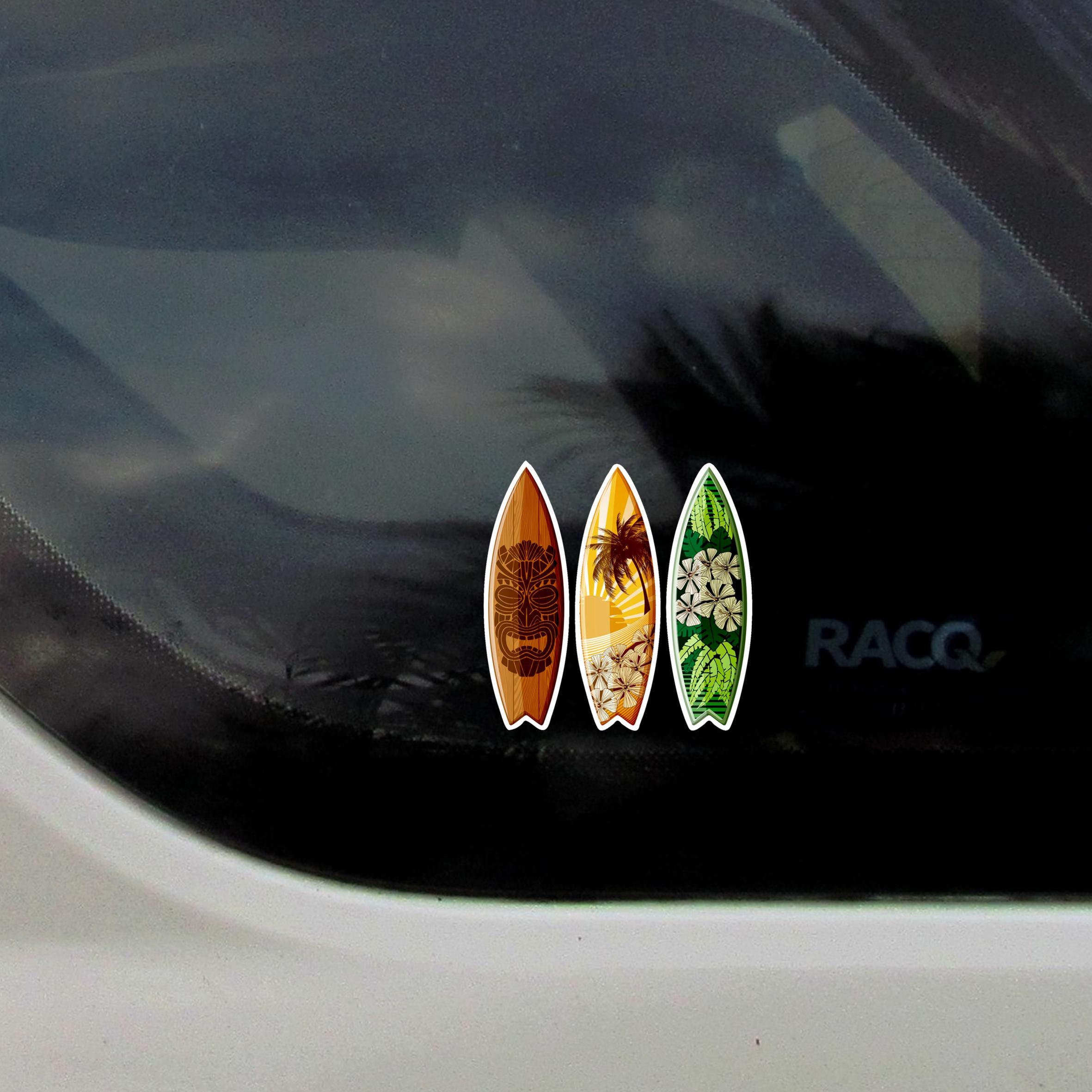 Surfboard stickers x 3 for surfers surfing surf colorful vinyl Etsy