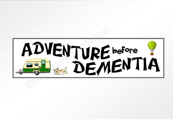 Stay Adventurous Funny Car Caravan Camper Van Joke Adventure Vinyl Decal Sticker