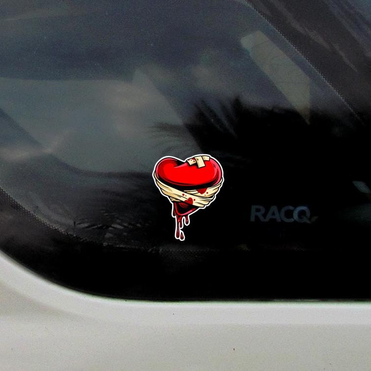 Adesivo lama in amore e cactus del deserto - Sticker adesivo - adesivi
