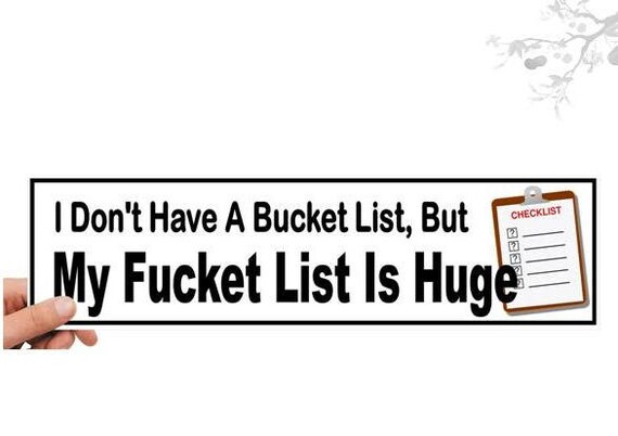 Rude bumper stickers deals