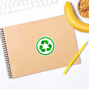 Reduce Reuse Recycle Green Arrows Symbol Conservation Vinyl Sticker Car ...