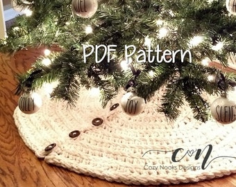 farmhouse christmas tree skirt crochet pattern farmhouse decor rustic christmas decor crochet christmas pattern magnolia farm shabby - Rustic Christmas Tree Ornaments farmhouse christmas tree skirt crochet pattern farmhouse decor rustic christmas decor crochet christmas pattern magnolia farm shabby - Rustic Christmas Tree Ornaments
