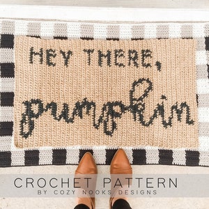 Pumpkin Mat Crochet Pattern, Fall Crochet, Thanksgiving Crochet, Halloween Crochet, Autumn Crochet, Pumpkin Crochet Pattern, Crochet Rug