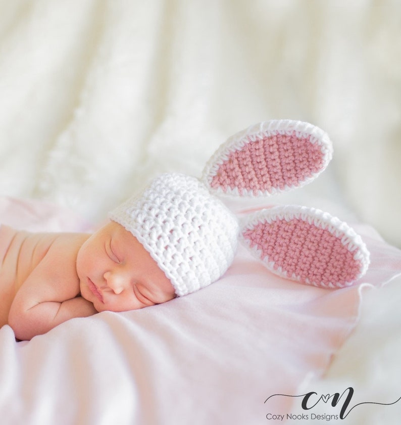 Newborn Bunny Set Pattern, Crochet Bunny Outfit Pattern, Crochet Bunny Pattern, Crochet Baby Bunny Pattern, Bunny Set Pattern, Bunny Outfit image 2