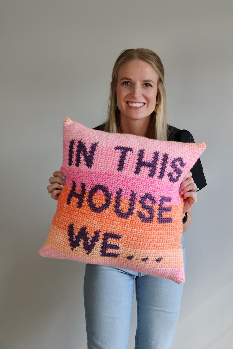 Taylor's Version Pillow Crochet Pattern, Taylor Swift Crochet Pattern, Swiftie Crochet Pattern, Crochet Pillow Pattern, Tapestry Crochet image 5