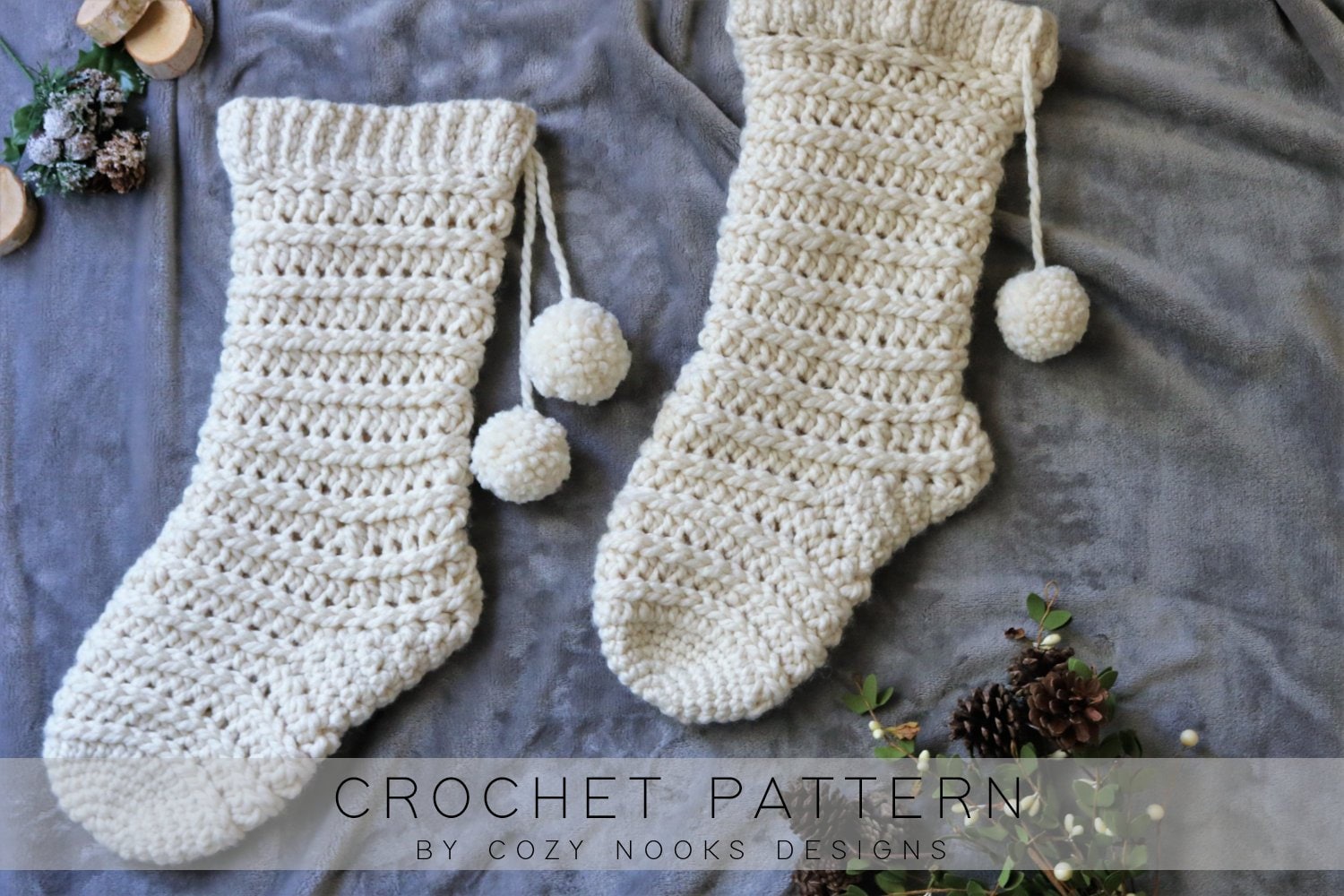 30 Christmas Stocking Crochet Patterns for Handmade Holiday Keepsakes 18 Rustic Farmhouse Christmas Stocking Pattern