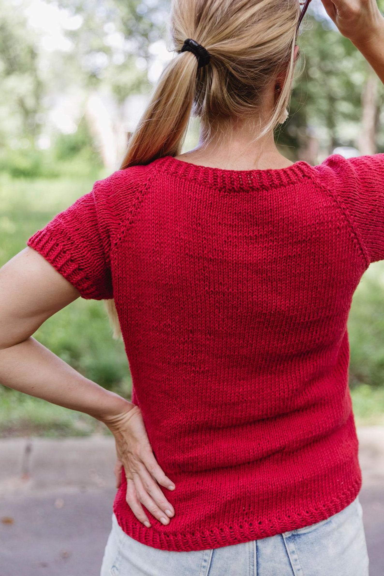 Beginner Knit Top Pattern: Easy Street Tee, Raglan Shirt (PDF Pattern ...