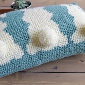 Easter Tails Pillow Crochet Pattern, Pillow Crochet Pattern, Modern Pillow Crochet Pattern, Crochet Pillow, Home Decor, Beginner Crochet image 7