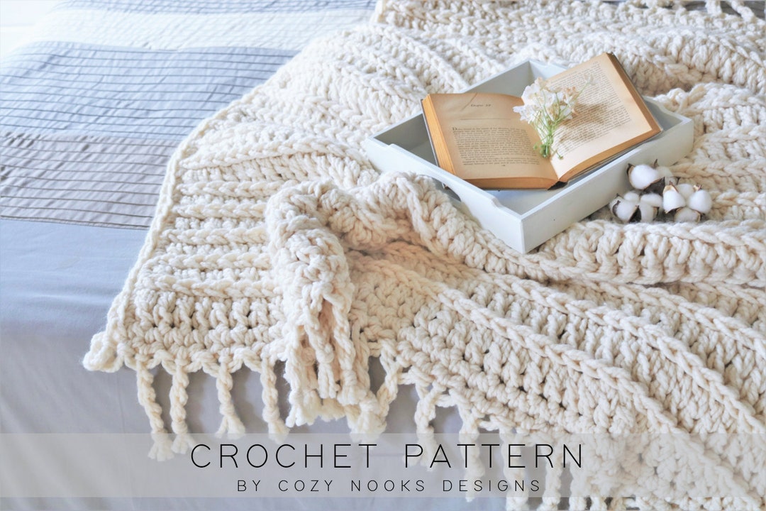 Modern Farmhouse Throw Crochet Pattern Farmhouse Decor Rustic Decor Crochet Farmhouse Blanket Crochet Blanket Magnolia Farm Shabby Etsy UK