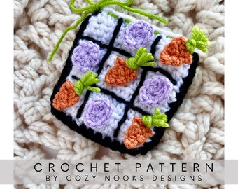 Easter Tic Tac Toe on the Go Crochet Pattern, Easter Crochet Pattern, Crochet Easter Pattern, Quick Tic Tac Toe on the Go, Easter Gift