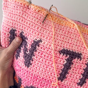 Taylor's Version Pillow Crochet Pattern, Taylor Swift Crochet Pattern, Swiftie Crochet Pattern, Crochet Pillow Pattern, Tapestry Crochet image 8