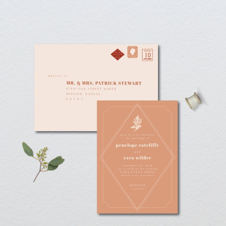 Vintage Wedding Boho Botanical Wedding Suite DOWN PAYMENT towards Printed Sets Modern Wedding Floral Wedding