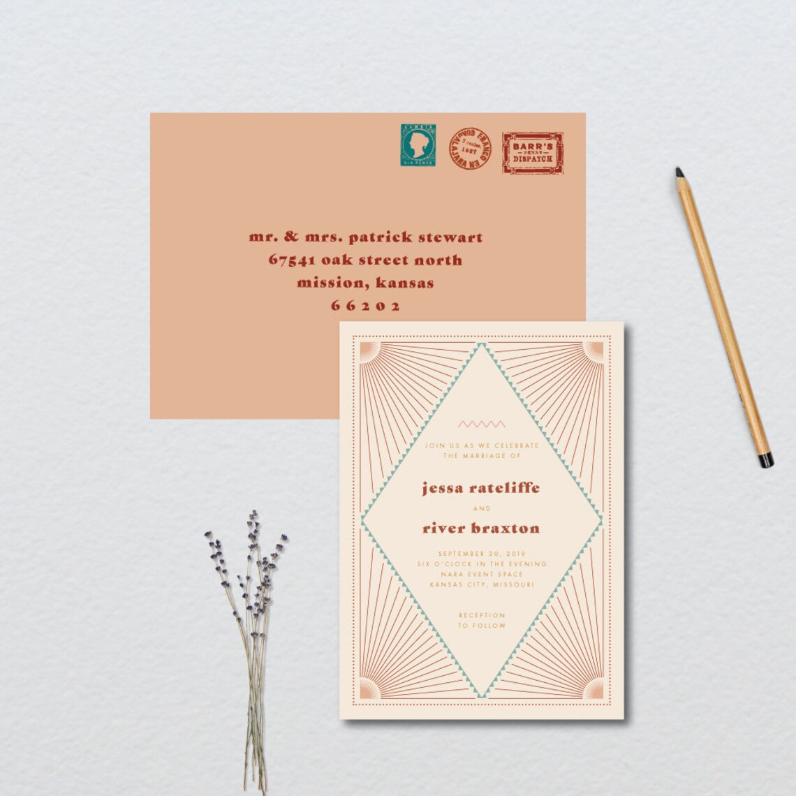 Southwest Wedding Suite // DIY PRINTABLE Invite + RSVP // Modern ...