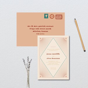 Southwest Wedding Suite // DOWN PAYMENT towards Printed Sets // Modern Wedding, Retro Wedding, Desert Wedding, Southwest Wedding image 2