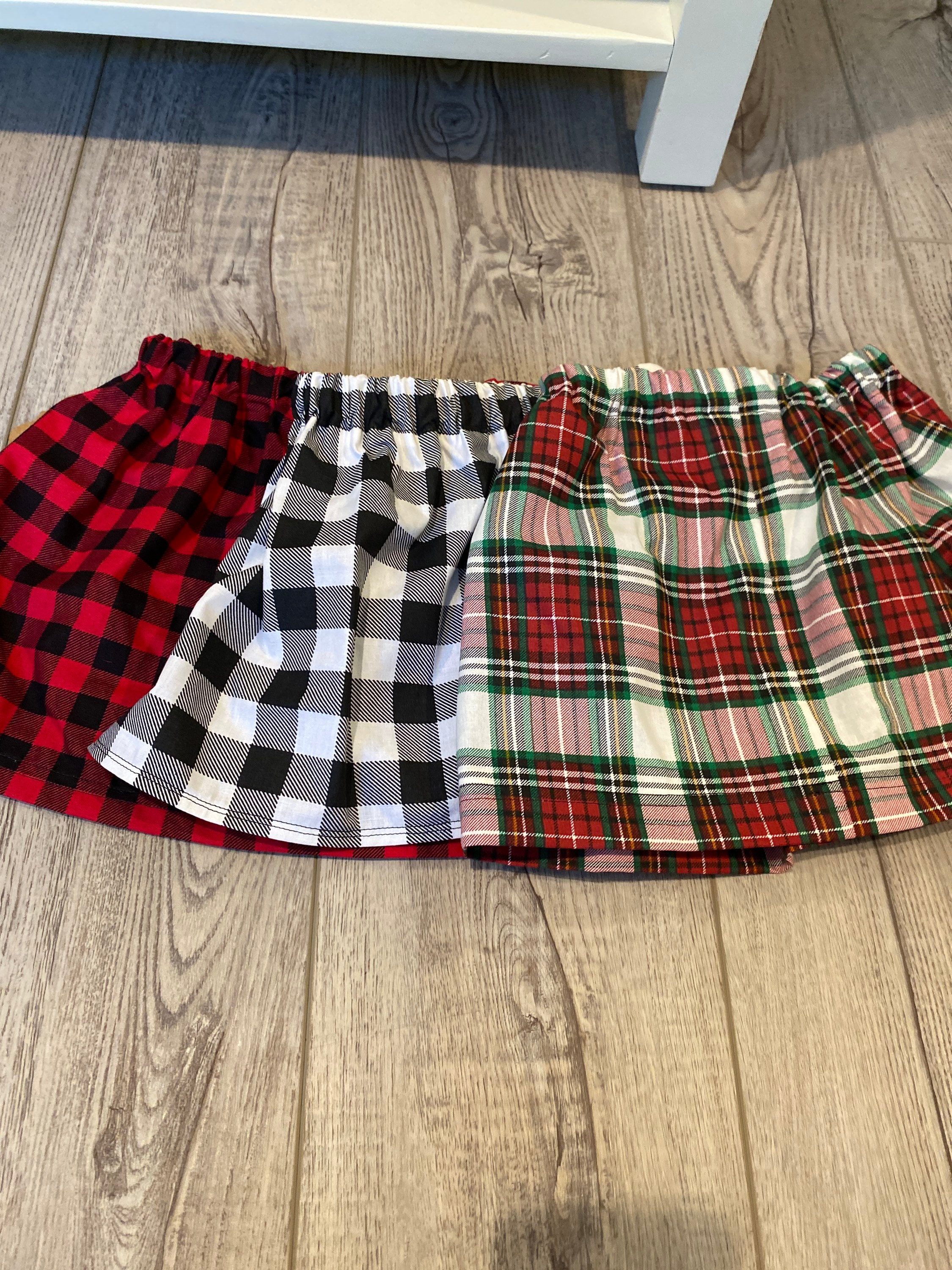 Buffalo Plaid Skirt Women 