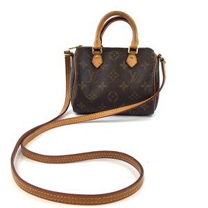 Mini Speedy Nano Handbag w/ Crossbody Strap - Luxury Replay