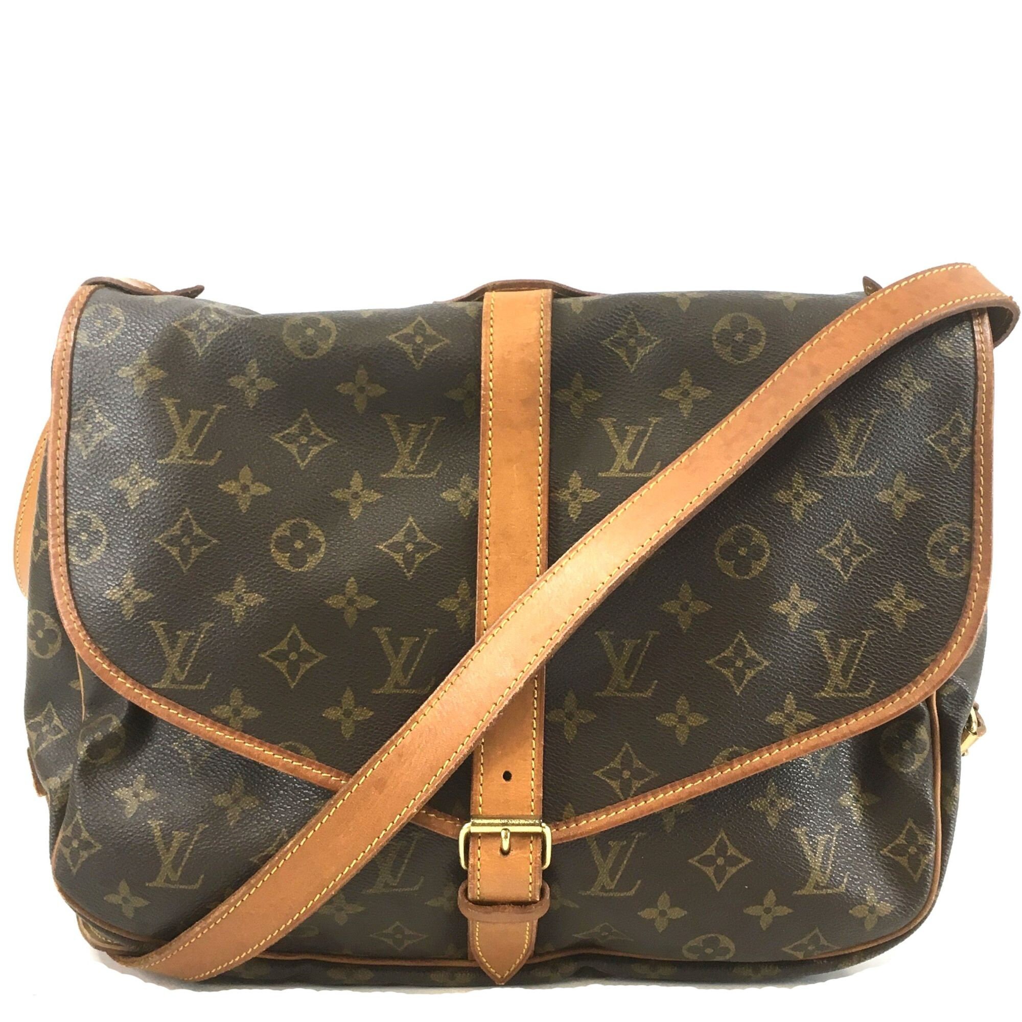 Louis Vuitton Vintage Monogram Messenger Bag Brown