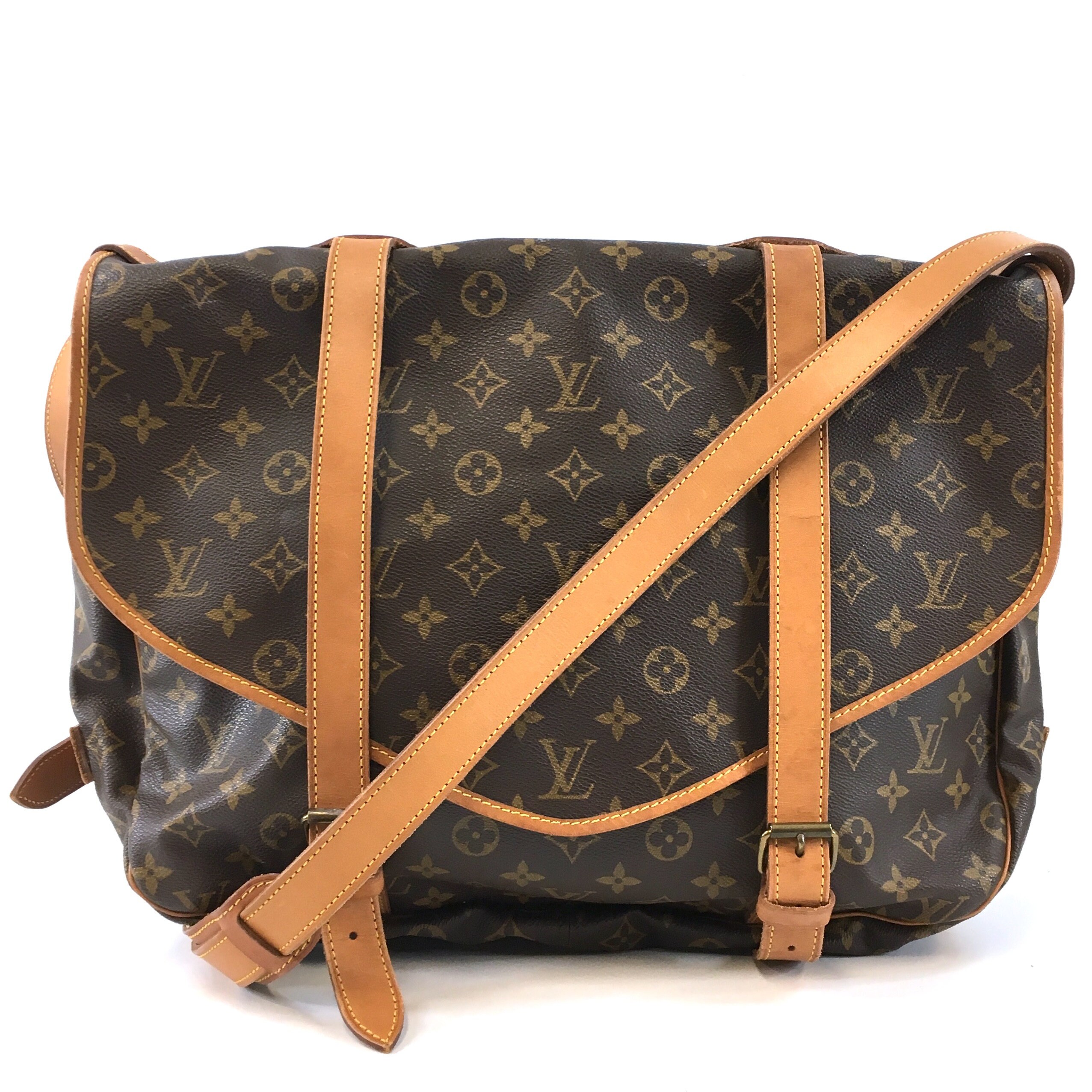 Louis Vuitton Saumur 43 Monogram Canvas Shoulder Bag