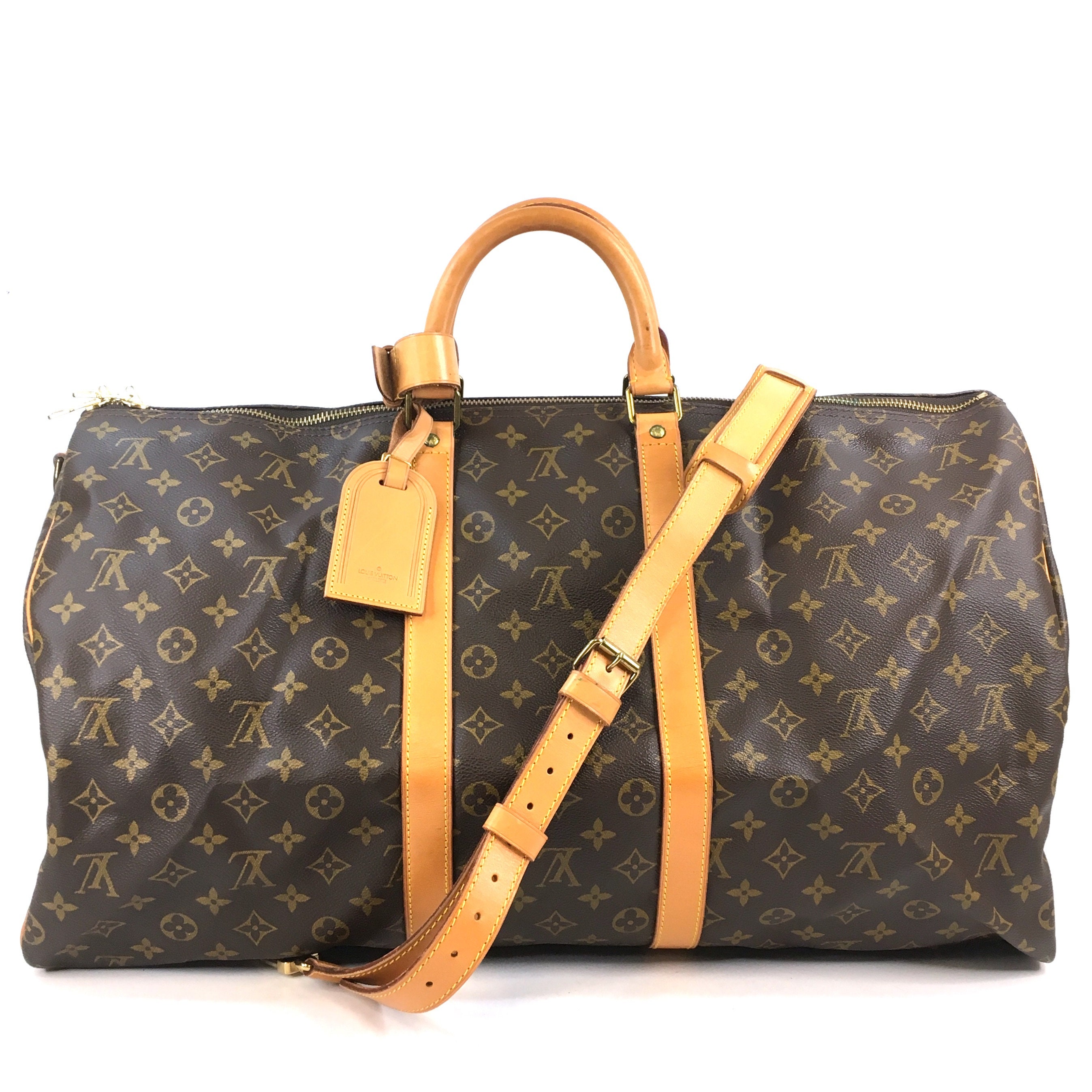 Vtg Louis Vuitton Keepall Bandouliere 45 Malletier LV Monogram Boston Bag  21