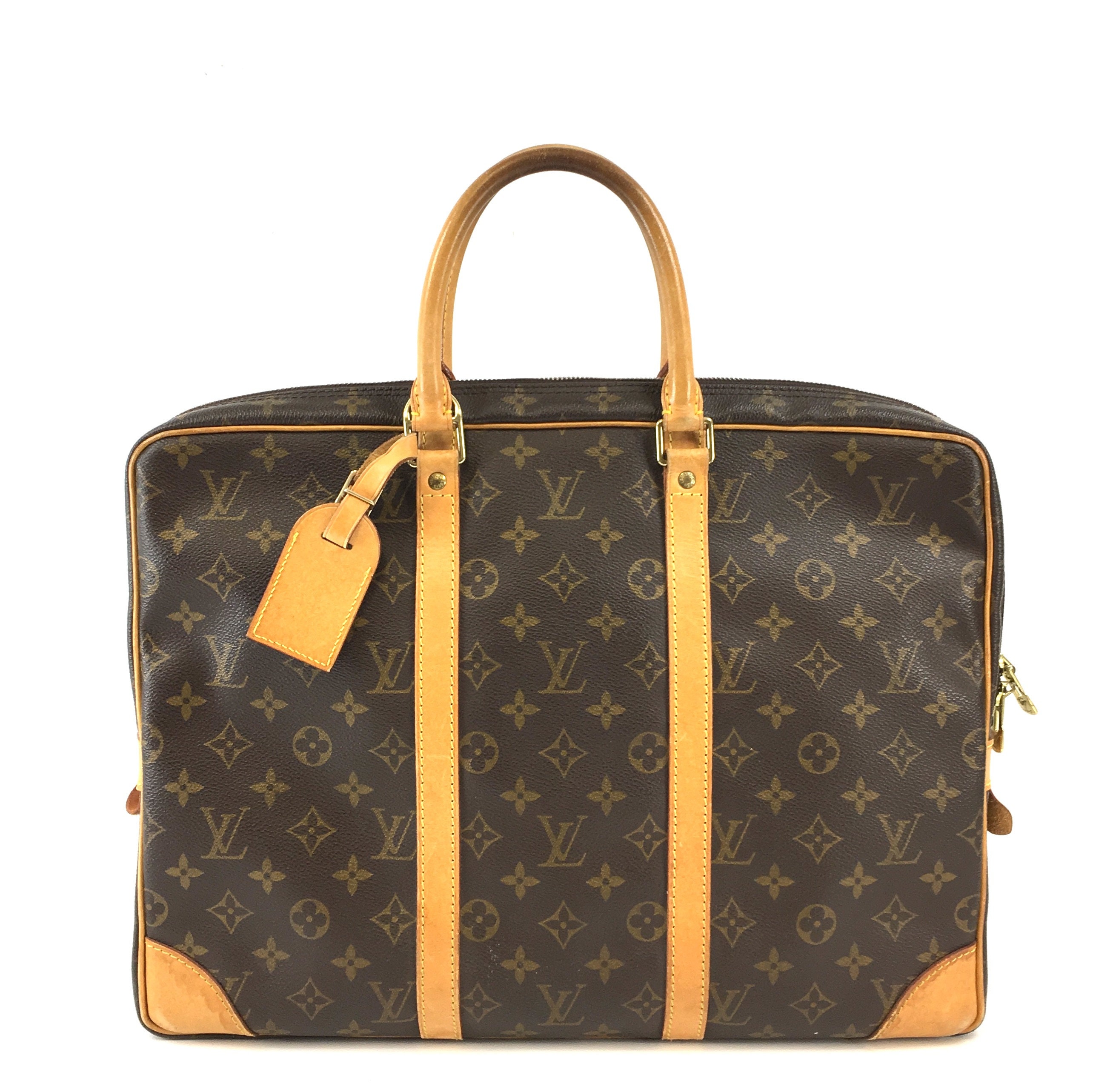 Louis Vuitton Porte-Documents Voyage Business Bag Briefcase(Brown)