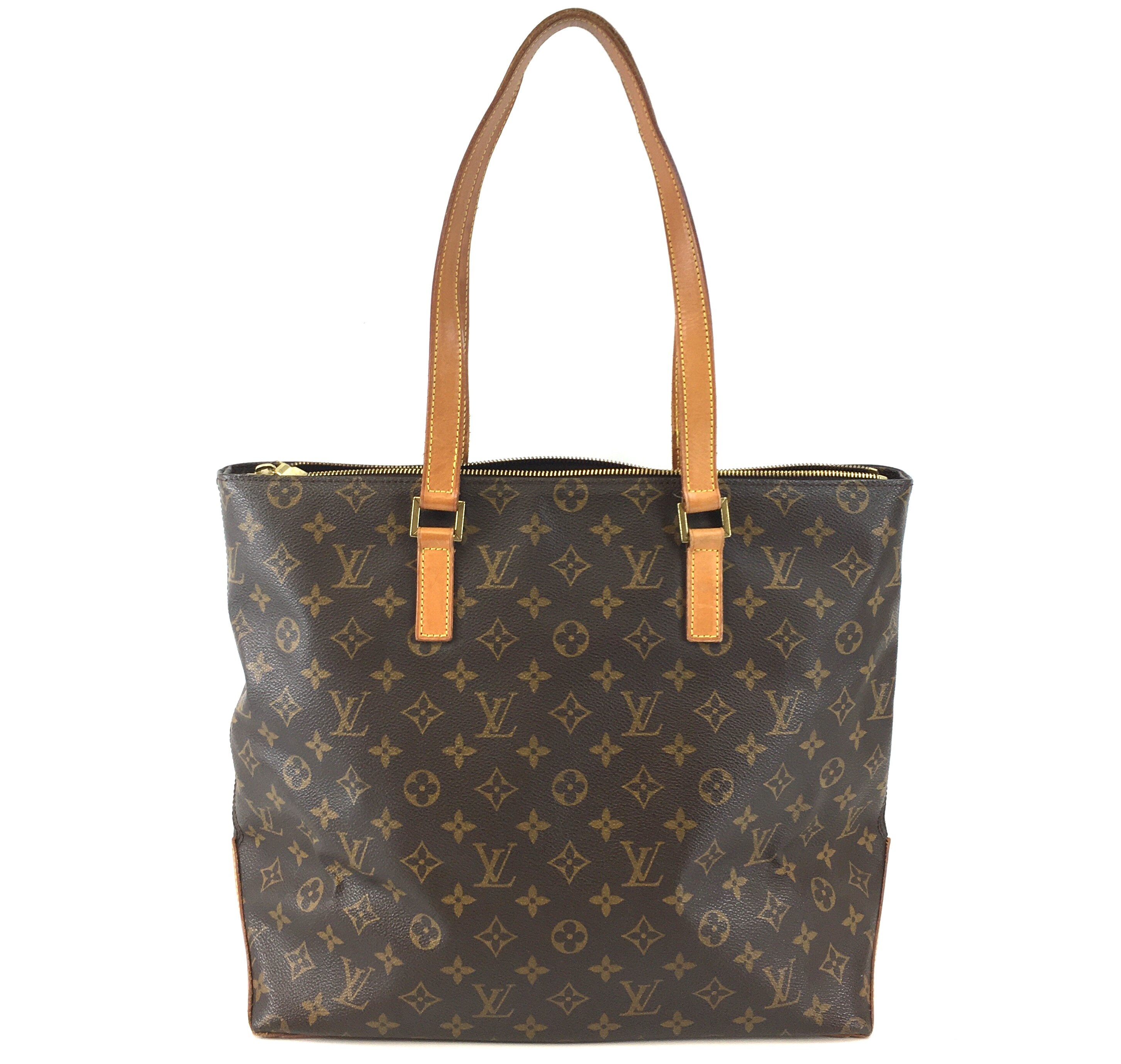 Louis Vuitton Cabas Mezzo Tote Zip Top Work Large Brown | Etsy Italia