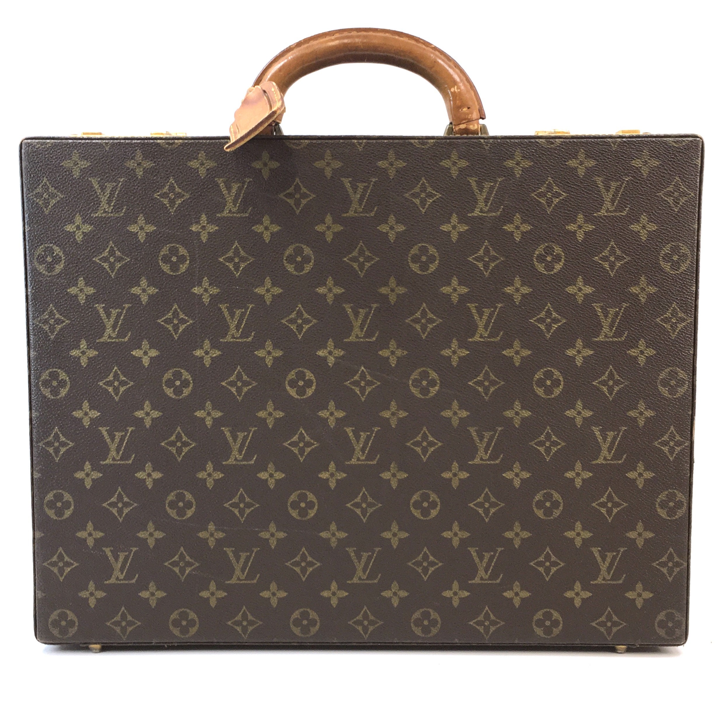 Louis Vuitton Vintage Rare Monogram Canvas Men's Briefcase Laptop Business  Bag