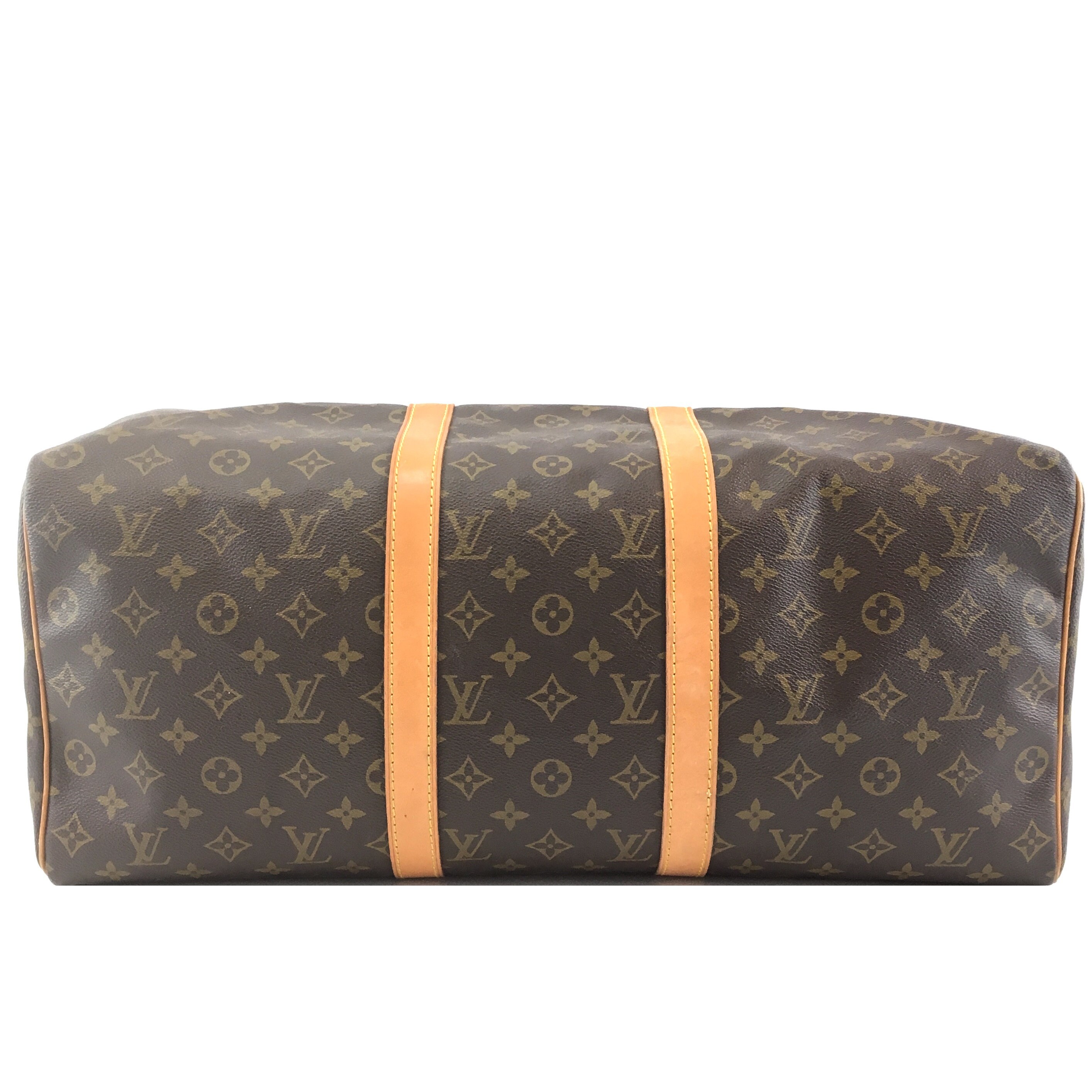 Louis Vuitton Keepall 50 Duffel Brown Monogram Canvas Etsy