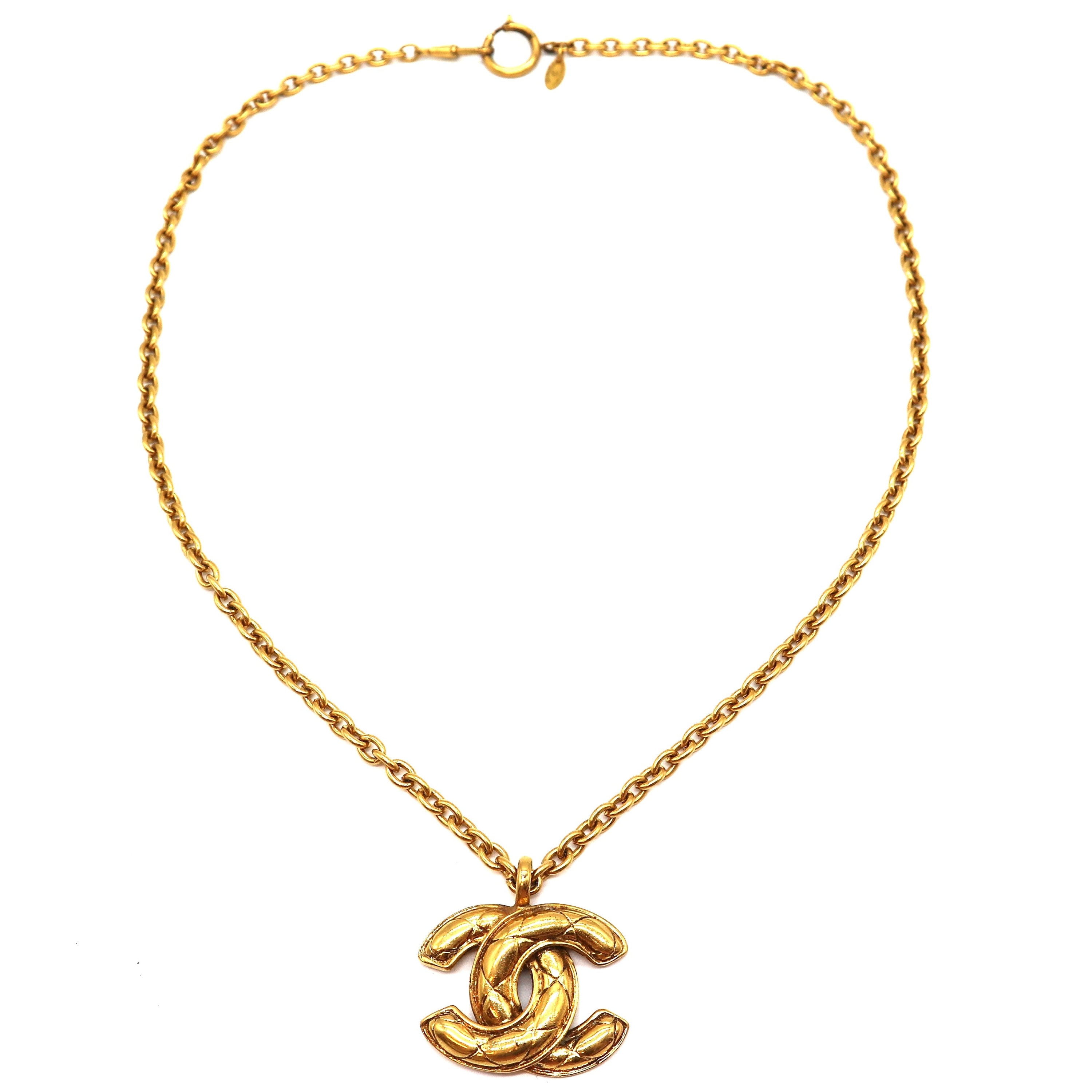 Chanel Logo Necklace - Etsy