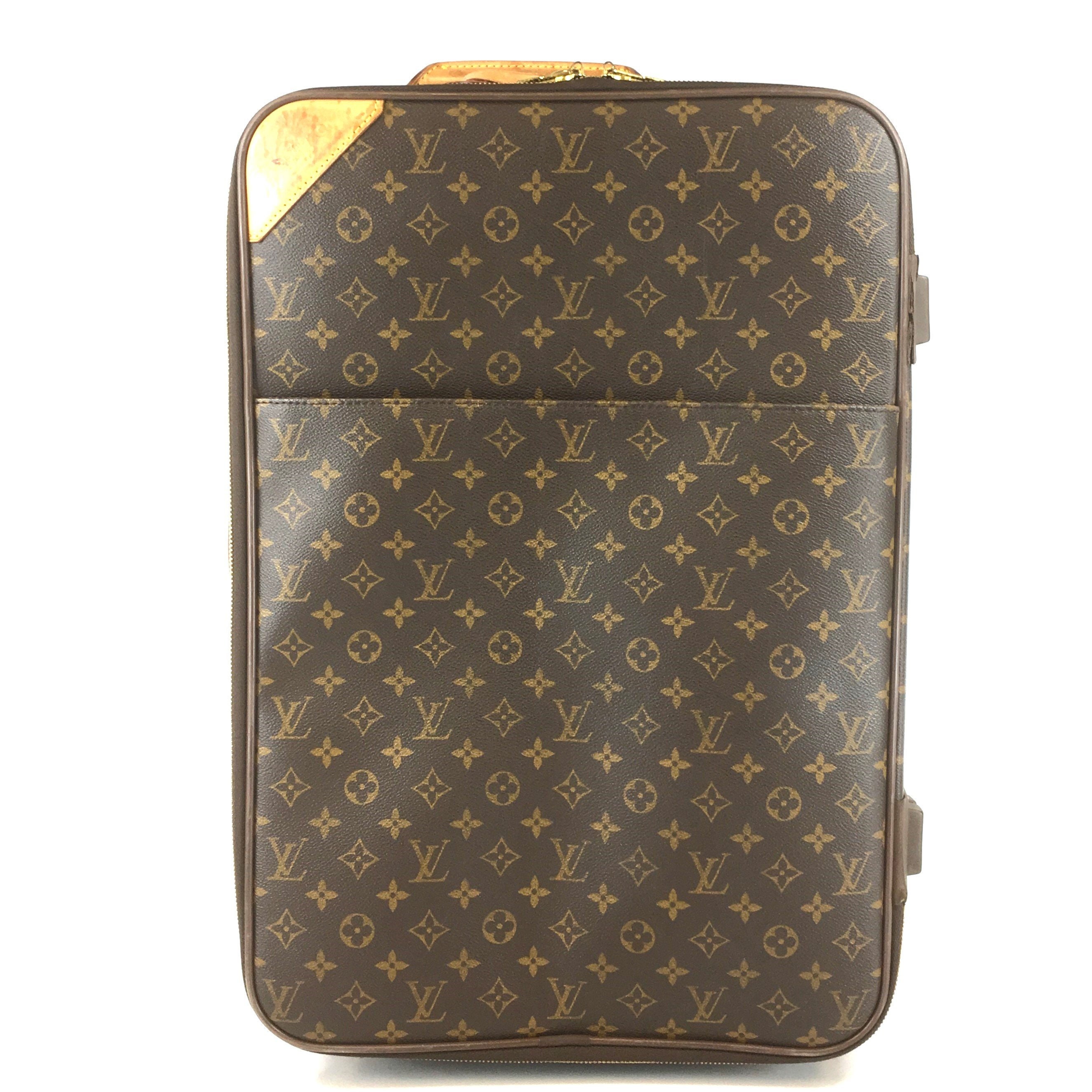 Louis Vuitton Pegase 55 Roller Bagage Koffer Carry On Brown 