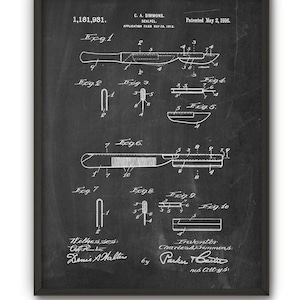 Scalpel Patent Wall Art Poster - Surgeon Print - Surgery Poster - Medical Art Print - Medical Student Gift - Hospital Decor Gift Idea