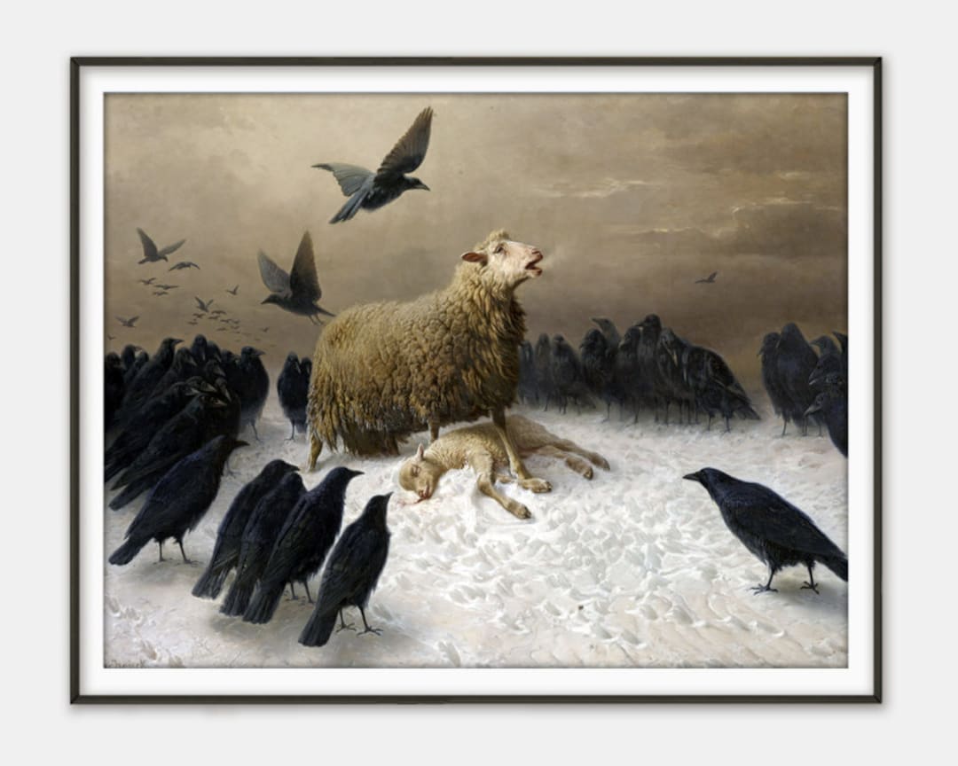 PRINTABLE Anguish by August Friedrich Albrecht Schenck Print, Painting ...