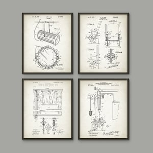 Theater Patent Prints Set of 4 - Drama Student - Theater Art - Performing Arts - Theatrical Equipment - Actor Or Actress Gift - Stage School