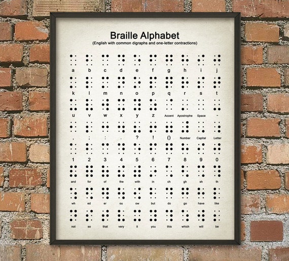 Free Printable Braille Alphabet Chart