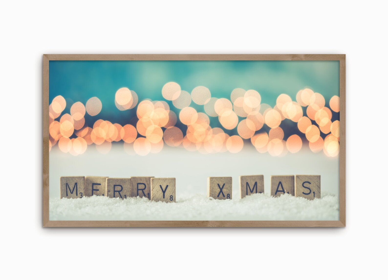 Frame TV Christmas Wall Art Samsung Frame TV Art Winter Art Etsy
