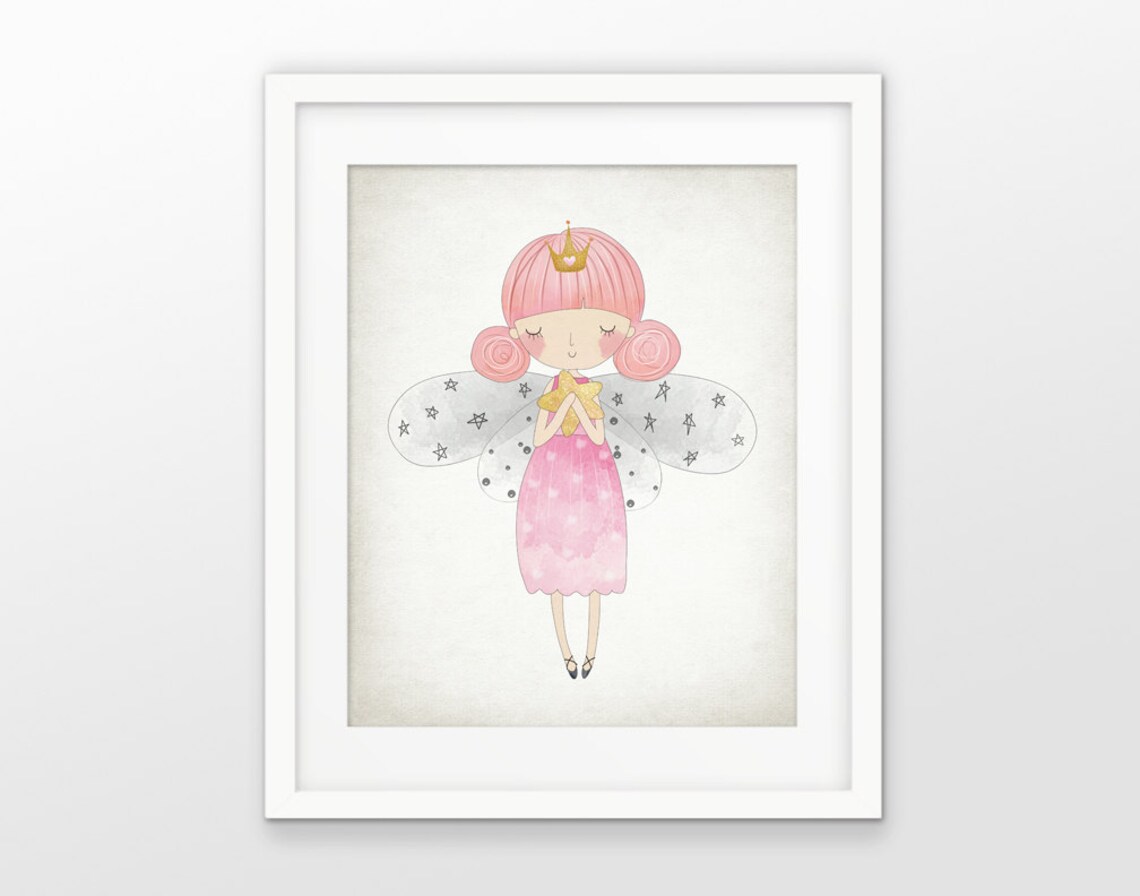 Fairy Print Set of 3 - Nursery Wall Art - Playroom Decor - Girls Room ...