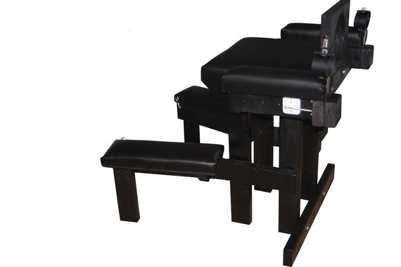 Vibrating Plus Size Stockade Bench With Time Release Handcuffs Etsy