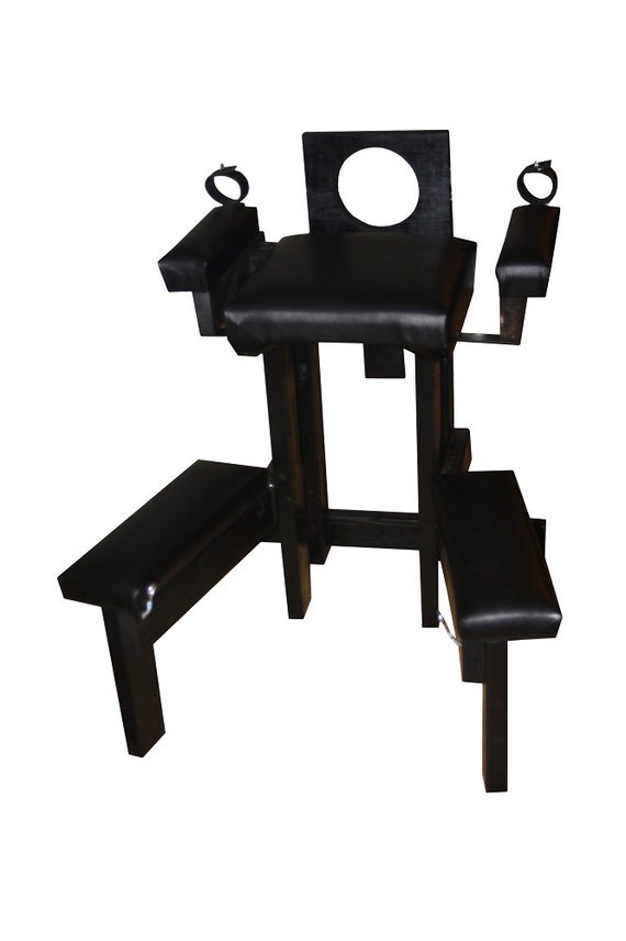 Vibrating Plus Size Stockade Bench With Time Release Handcuffs Etsy