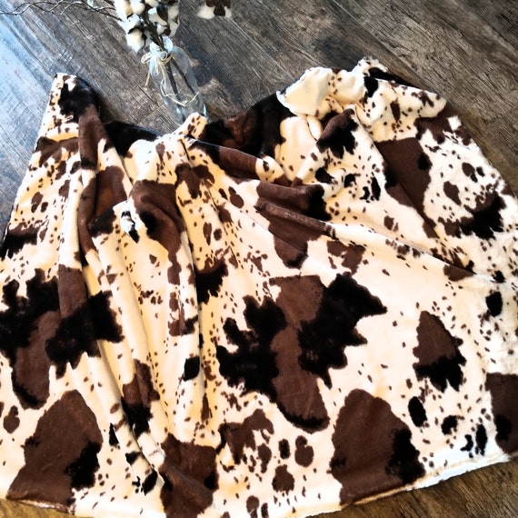 Cowhide Blanket Baby Bow Cowhide Nursery Western Nursery Etsy