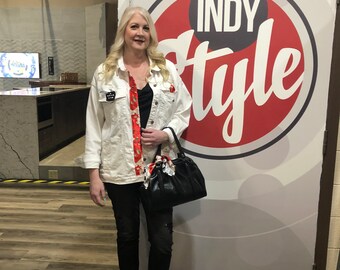 Indy 500 race day denim jacket