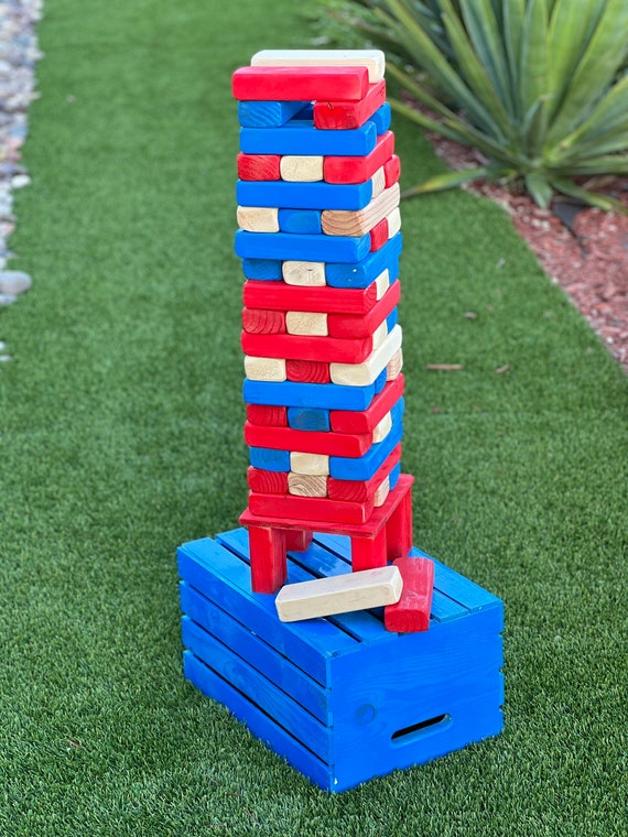 Tumbling Tower Games to Enjoy Fun Lawn Stacking Block – Large