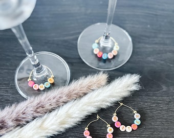 Custom Name Drink Charms | Wine Glass Charm | Bridal Shower | Bachelorette | Party Favors