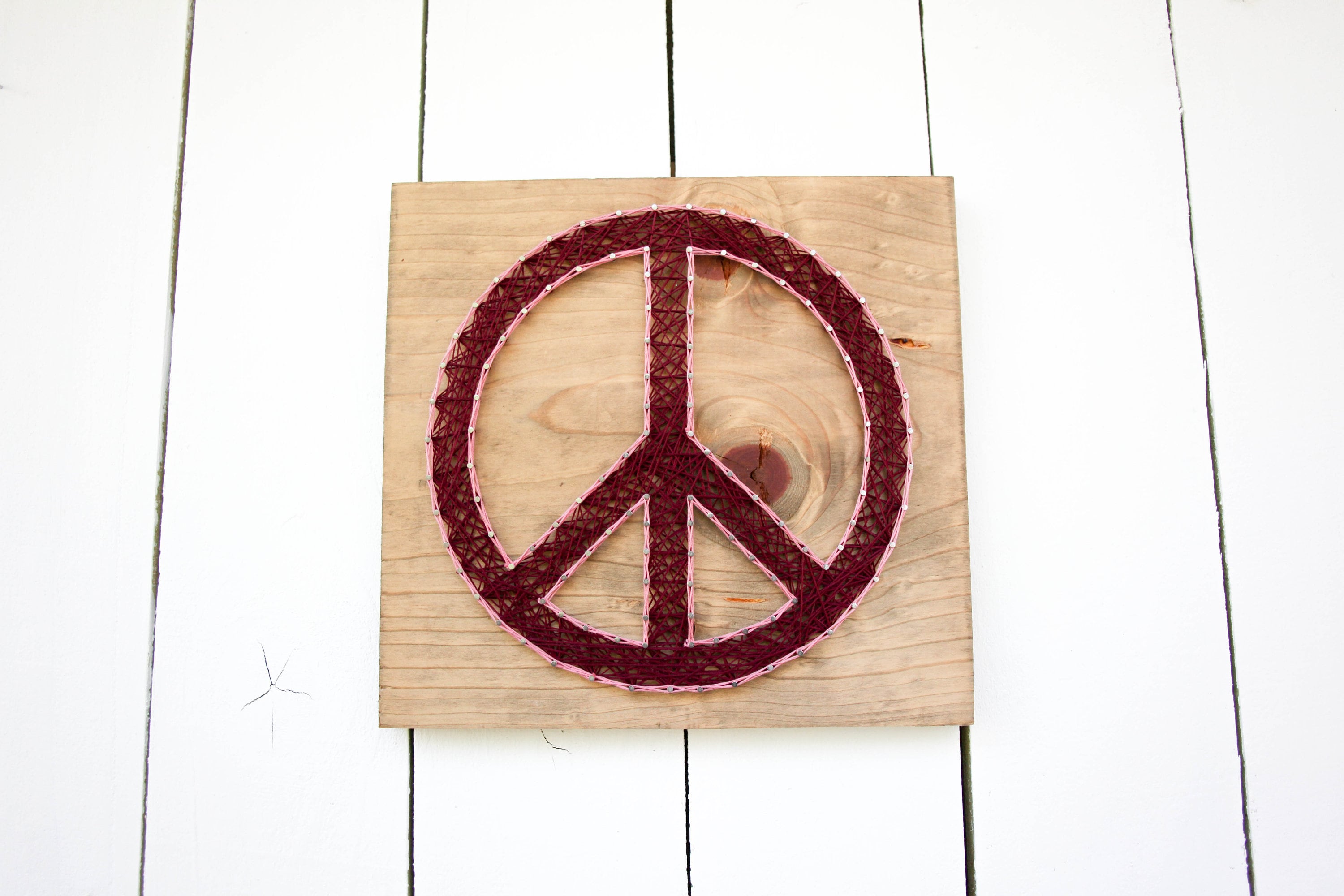 Peace Sign String Art Etsy