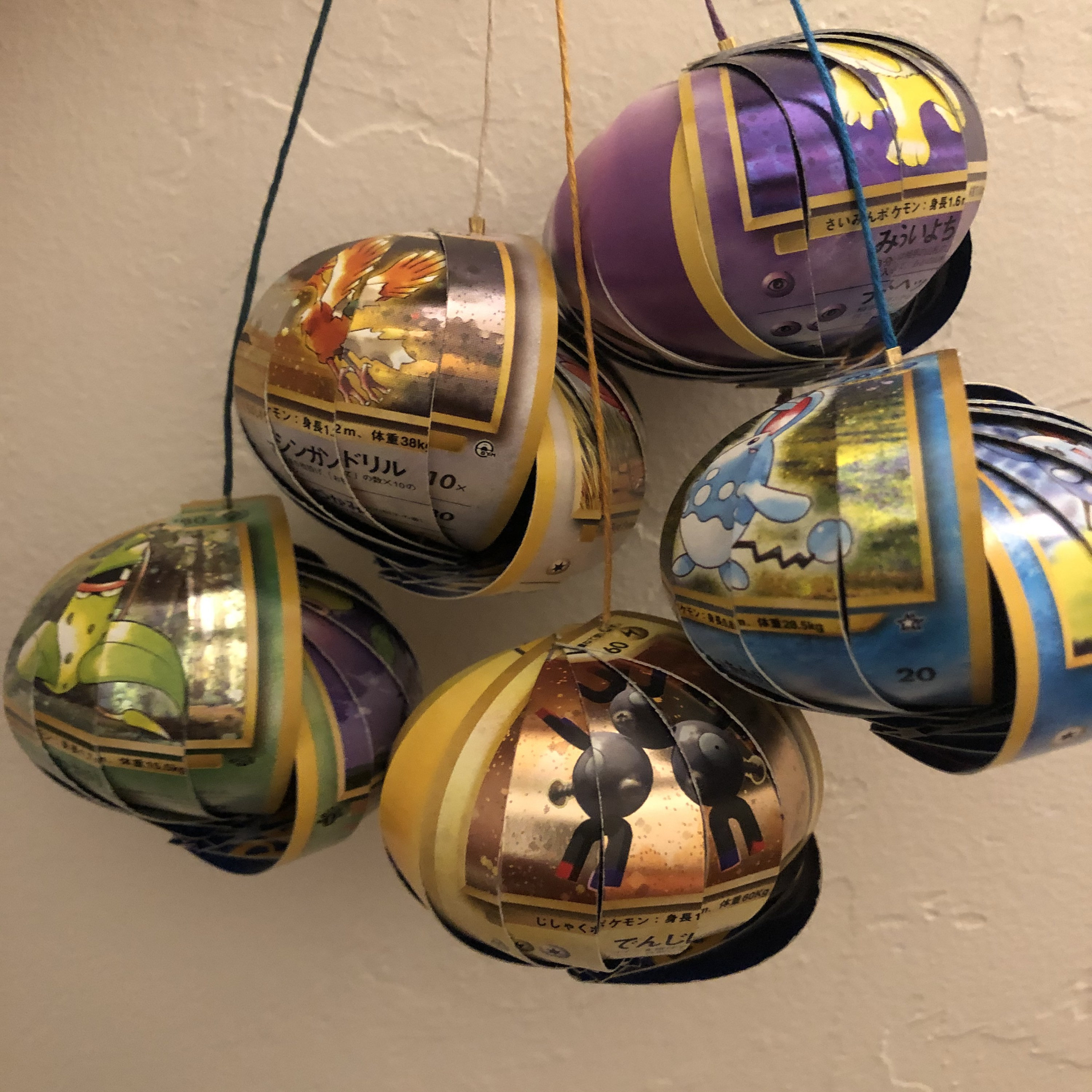 Holographic Pokemon Card Ornament Muk Seadra Hypno Etsy