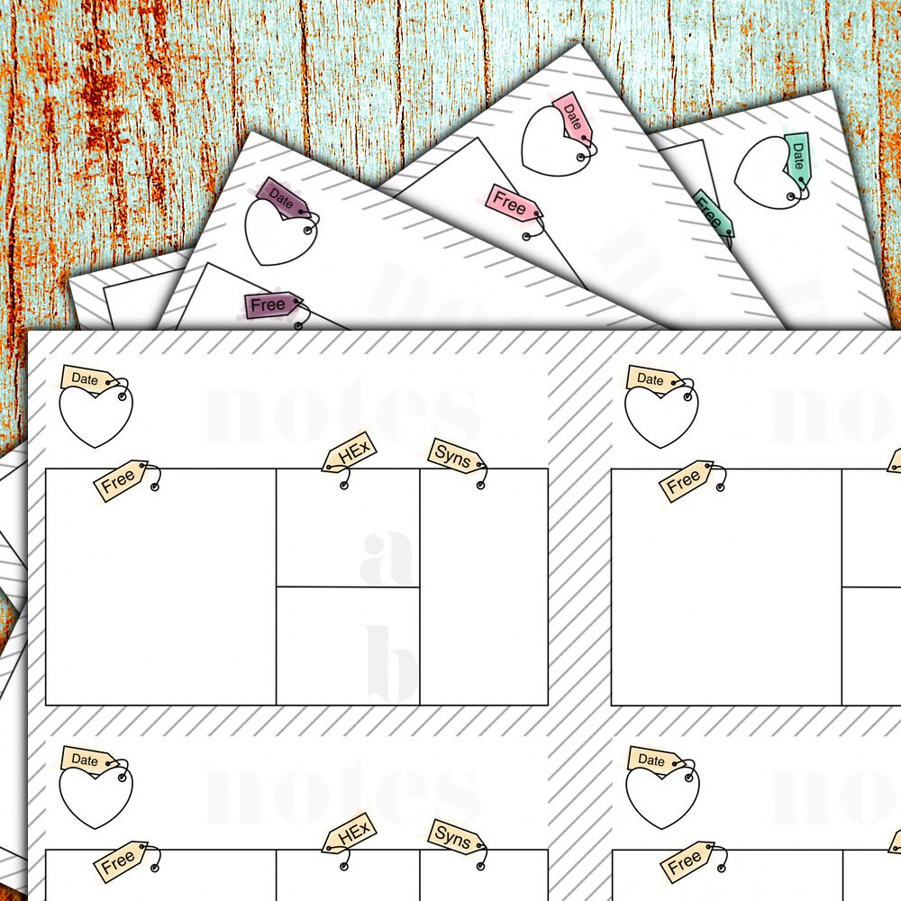 Slimming World Food Diary Printable Instant DOWNLOAD A5 Booklet Style ...