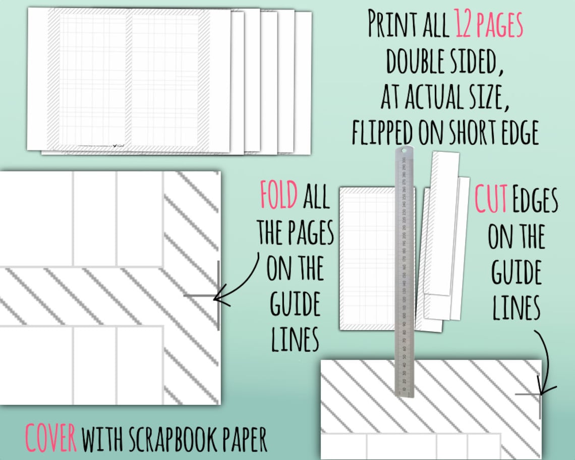 Letter Size Midori Printable Inserts Plannergrid: Unique Grid System ...