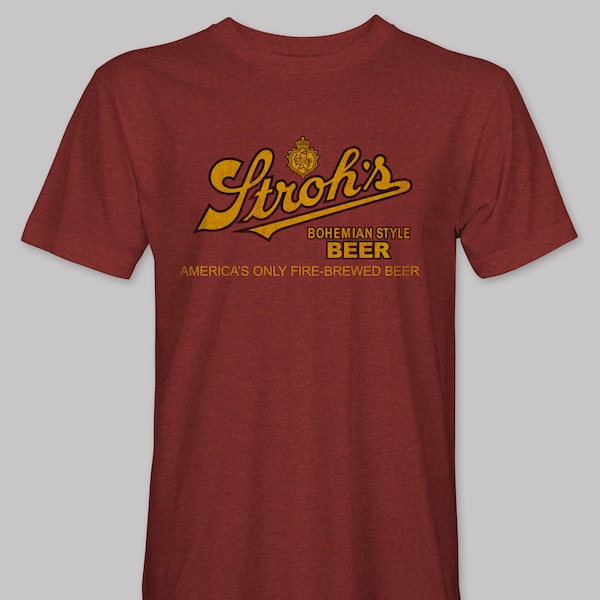 Stroh's Bohemian Style Short Sleeve Detroit T-Shirt - Detroit Archive Co.