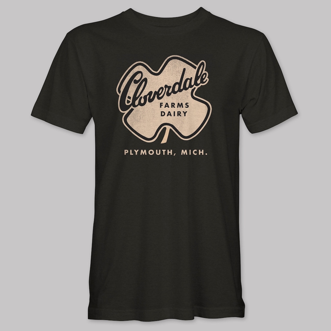 Cloverdale Farms Dairy Tshirt Detroit Archive Co. Etsy